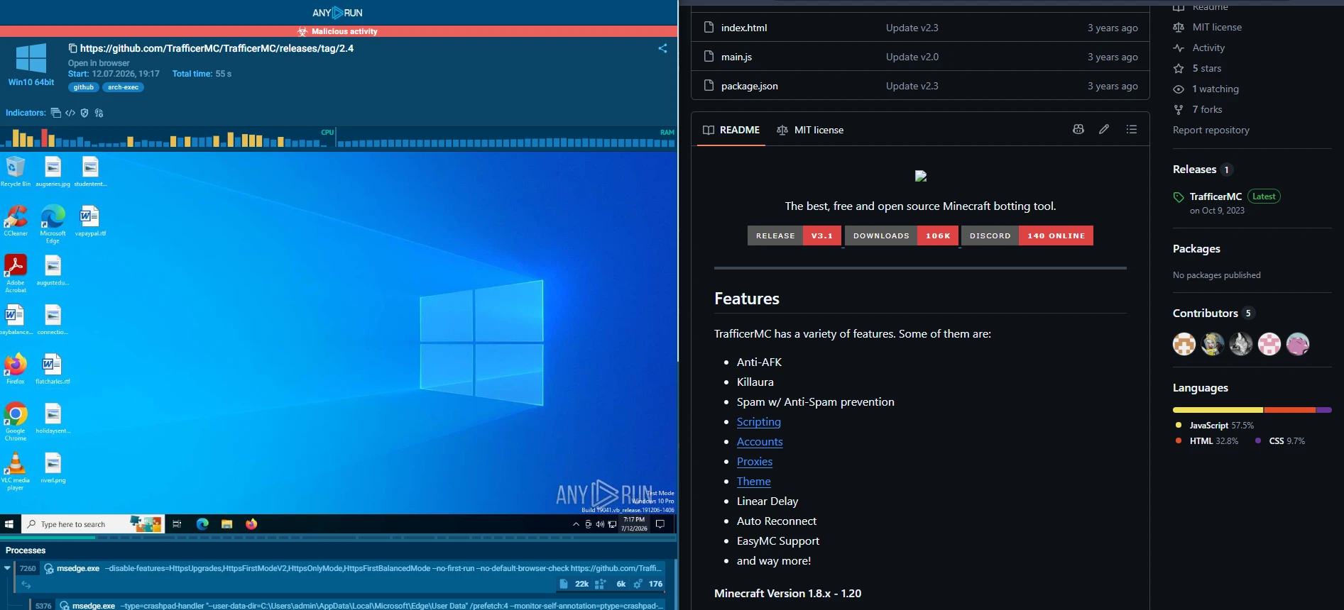 How a “Free Minecraft Bot” Installer Delivered XWorm